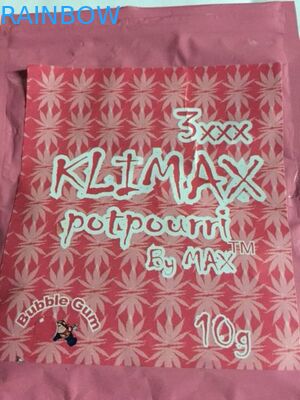 Βοτανική συσκευασία θυμιάματος απόδειξης μυρωδιάς, πλαστικές τσάντες φερμουάρ για τη συσκευασία τροφίμων