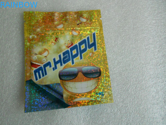 Πλαστικές τσάντες φερμουάρ βαθμού τροφίμων 8 χρώματα για το προϊόν 46 CBD * 33 * 30cm