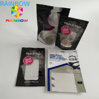 Σαφής στάση παραθύρων επάνω στις τσάντες σακουλών για τα τρόφιμα/την καραμέλα/τον καφέ 10000 MOQ