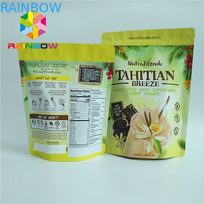 Στιλπνές τοποθετημένες σε στρώματα τσάντες 100mircon φύλλων αλουμινίου αργιλίου για τα μπισκότα ψησίματος ζάχαρης