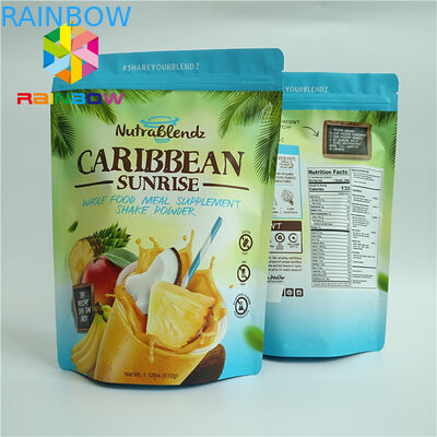 Στιλπνές τοποθετημένες σε στρώματα τσάντες 100mircon φύλλων αλουμινίου αργιλίου για τα μπισκότα ψησίματος ζάχαρης