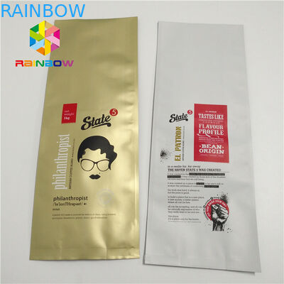 Μεγάλες πλαστικές σακούλες μεγέθους που συσκευάζουν, τσάντες φύλλων αλουμινίου αργιλίου με την πλευρά σφραγίδων τετραγώνων βαλβίδων