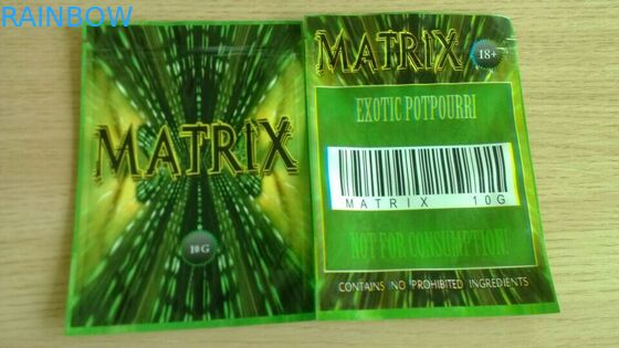 Ravure που τυπώνει το δευτερεύον υλικό φύλλων αλουμινίου Mylar σακουλών σφραγίδων τρία με τη τοπ λαβή Ipper