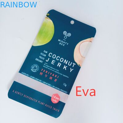 Η συνήθεια φερμουάρ Mylar τύπωσε το καθαρό πλαστικό τσαντών πρόχειρων φαγητών για το τράνταγμα καρύδων/ξηρός - φρούτα