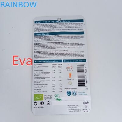 Η συνήθεια φερμουάρ Mylar τύπωσε το καθαρό πλαστικό τσαντών πρόχειρων φαγητών για το τράνταγμα καρύδων/ξηρός - φρούτα