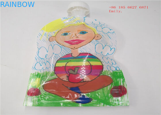 Επαναχρησιμοποιήσιμη σακούλα σωλήνων που συσκευάζει τον πλαστικό βαθμό τροφίμων συμπιέσεων για το χυμό φρούτων