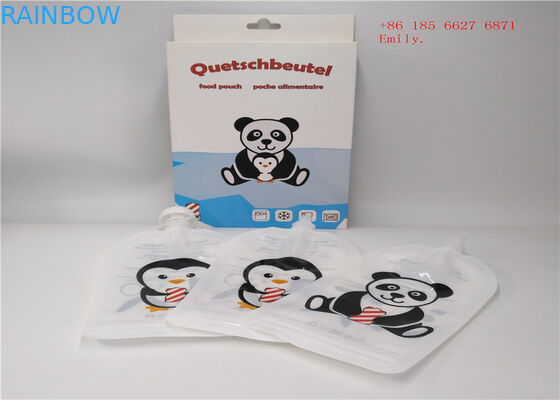 Επαναχρησιμοποιήσιμη σακούλα σωλήνων που συσκευάζει τον πλαστικό βαθμό τροφίμων συμπιέσεων για το χυμό φρούτων