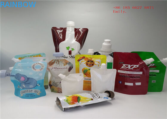 Επαναχρησιμοποιήσιμη σακούλα σωλήνων που συσκευάζει τον πλαστικό βαθμό τροφίμων συμπιέσεων για το χυμό φρούτων