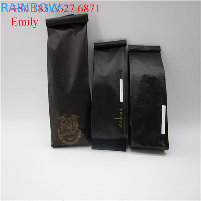 Σακούλα φύλλων αλουμινίου φερμουάρ που συσκευάζει 250g 500g με την εξαέρωση των μονόδρομων βαλβίδων