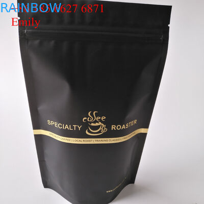 Σακούλα φύλλων αλουμινίου φερμουάρ που συσκευάζει 250g 500g με την εξαέρωση των μονόδρομων βαλβίδων