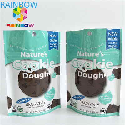 Μικρό μέγεθος σακούλες συσκευασίας σνακ τροφίμων με φερμουάρ επάνω λαβή προσαρμοσμένο χρώμα