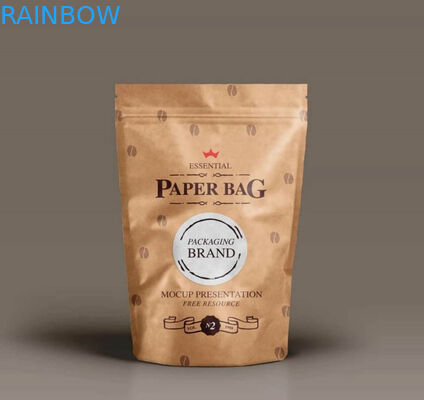 Ατομική συσκευασία μικρών σνακ διατροφής Προσαρμοσμένο καφέ χαρτί Kraft για ποπκόρν