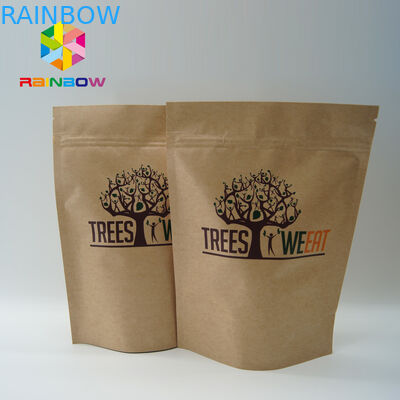 Ατομική συσκευασία μικρών σνακ διατροφής Προσαρμοσμένο καφέ χαρτί Kraft για ποπκόρν