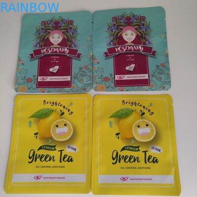 Ματ πλαστική μάσκα προσώπου συσκευασία ολογραφική δακρυγλυφική εγκοπή με φερμουάρ λέιζερ