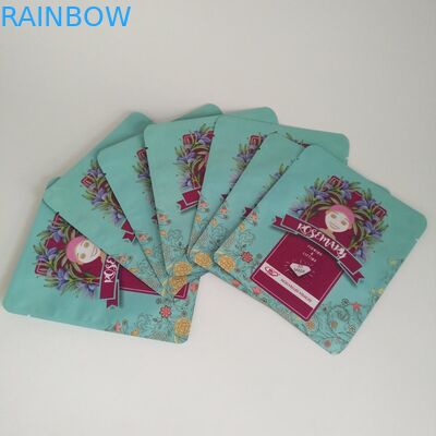 Ματ πλαστική μάσκα προσώπου συσκευασία ολογραφική δακρυγλυφική εγκοπή με φερμουάρ λέιζερ