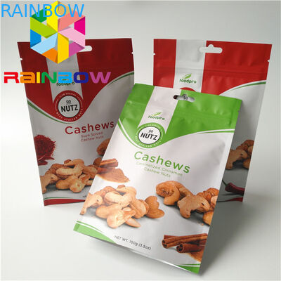 Φόλιου επικαλυμμένα προσαρμοσμένα σνακ συσκευασία 100g Mylar k για μπισκότα / αποξηραμένα φρούτα