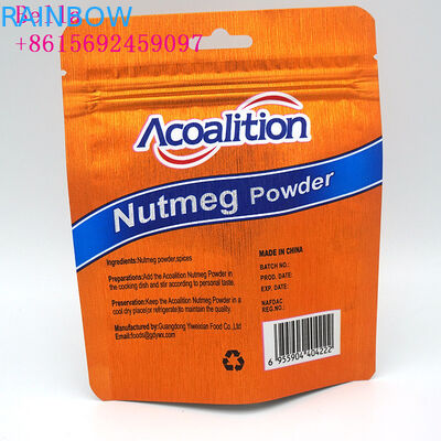 Οι πλαστικές σακούλες φύλλων αλουμινίου αργιλίου που συσκευάζουν, στέκονται επάνω τις τσάντες σακουλών για τα τρόφιμα βιομηχανικά