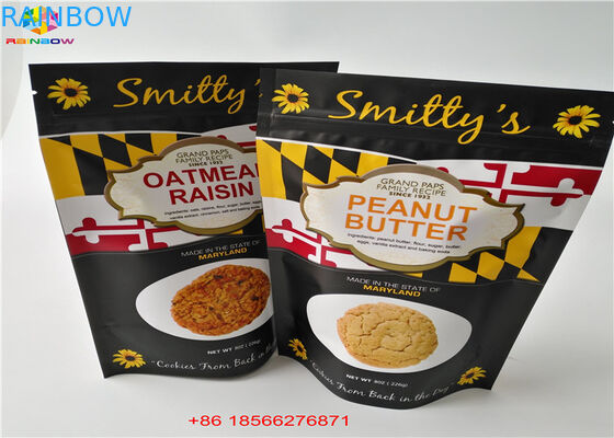 Ziplock το δάκρυ χαράζει την υγρασία - στάση απόδειξης επάνω στις τσάντες αργιλίου πακέτων ημέρας σακουλών για το πρόχειρο φαγητό