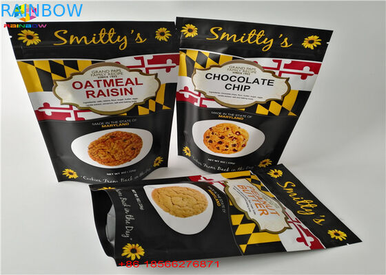 Ziplock το δάκρυ χαράζει την υγρασία - στάση απόδειξης επάνω στις τσάντες αργιλίου πακέτων ημέρας σακουλών για το πρόχειρο φαγητό