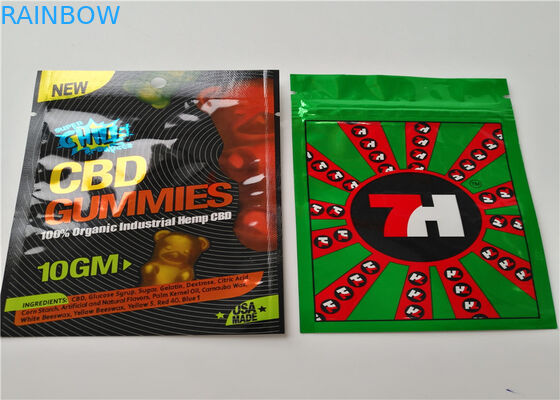 SGS βοτανικές Ziplock Mylar κασετών Vape φύλλων αλουμινίου ολογραμμάτων θυμιάματος συσκευάζοντας μίνι τσάντες