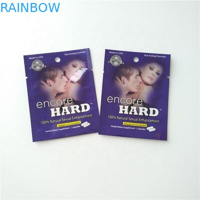 Συσκευάζοντας κάψες χαπιών σακουλών φύλλων αλουμινίου χρώματος CMYK που συσκευάζουν τη σακούλα Mylar τσαντών