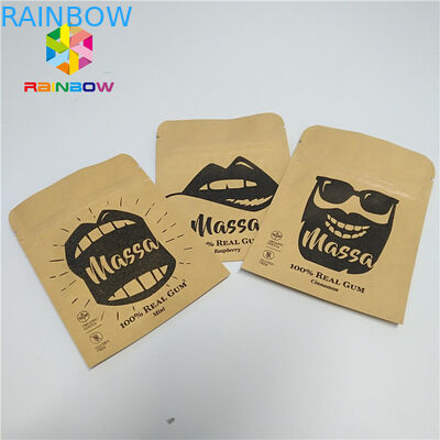 Σακούλα φύλλων αλουμινίου χαπιών που συσκευάζει το προσαρμοσμένο έγγραφο τρία της Kraft δειγμάτων σφραγισμένη πλευρά σακούλα