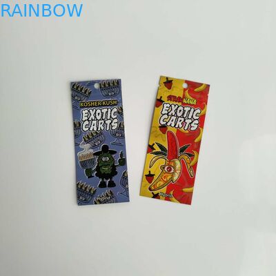 Επαναχρησιμοποιήσιμες πλαστικές σακούλες που συσκευάζουν την εξωτική τσάντα Mylar ακρών κάρρων χρυσή με Ziplock