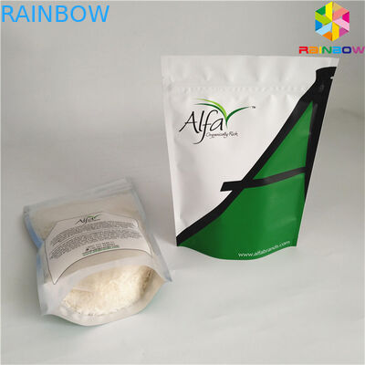 η συνήθεια η συσκευάζοντας τσάντα φύλλων αλουμινίου αργιλίου εκτύπωσης λογότυπών σας με κατώτατο gusset τις τσάντες κατώτατων σακουλών τσαντών καθαρίζει το φερμουάρ foilbag