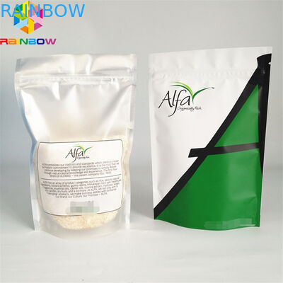 η συνήθεια η συσκευάζοντας τσάντα φύλλων αλουμινίου αργιλίου εκτύπωσης λογότυπών σας με κατώτατο gusset τις τσάντες κατώτατων σακουλών τσαντών καθαρίζει το φερμουάρ foilbag