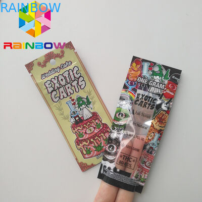 Πλαστικές σακούλες κασετών Vape που συσκευάζουν του Mario τις εξωτικές τσάντες Mylar κάρρων μίνι