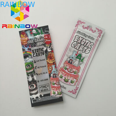 Πλαστικές σακούλες κασετών Vape που συσκευάζουν του Mario τις εξωτικές τσάντες Mylar κάρρων μίνι