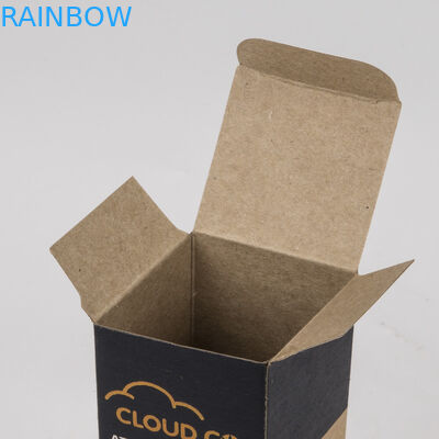 Eco φιλικό αποτυπωμένο σε ανάγλυφο καλλυντικό συσκευάζοντας εγγράφου μπουκάλι πετρελαίου Cbd εγγράφου της Kraft κιβωτίων καφετί που εφαρμόζεται