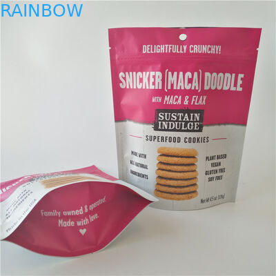 SGS πλαστικό πρόχειρων φαγητών λογότυπο Mylar Doypack συνήθειας τσαντών συσκευάζοντας για τα τσιπ πατατών/τα μπισκότα