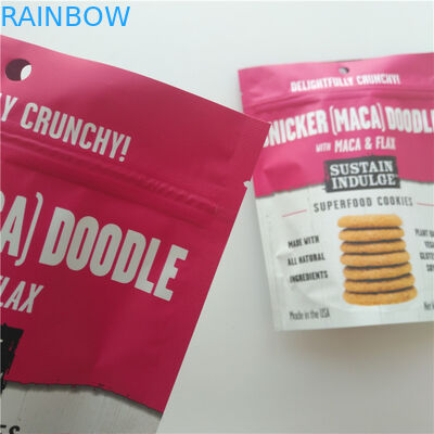 SGS πλαστικό πρόχειρων φαγητών λογότυπο Mylar Doypack συνήθειας τσαντών συσκευάζοντας για τα τσιπ πατατών/τα μπισκότα