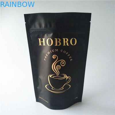 Resealable τσάντες τσαγιού που συσκευάζουν τη στάση φύλλων αλουμινίου αργιλίου επάνω στην τσάντα καφέ με τη βαλβίδα