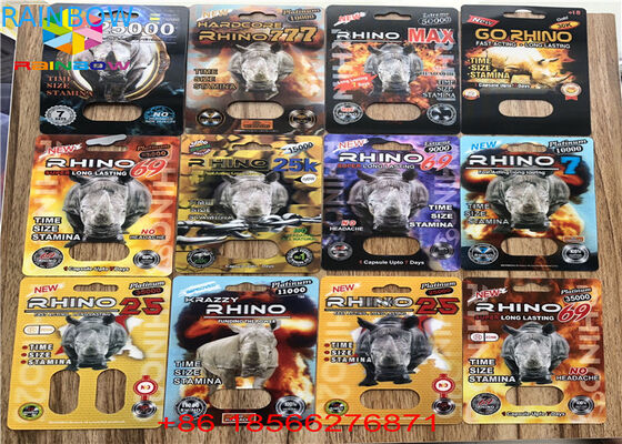 Αρσενική συσκευασία καρτών φουσκαλών αυξήσεων που διπλώνει τη συνήθεια R7-5000 R7-3000 εγγράφου