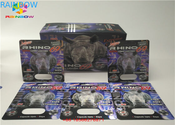 Αρσενική συσκευασία καρτών φουσκαλών αυξήσεων που διπλώνει τη συνήθεια R7-5000 R7-3000 εγγράφου