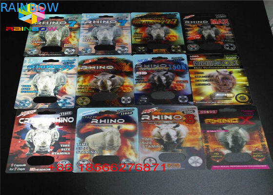 Αρσενική συσκευασία καρτών φουσκαλών αυξήσεων που διπλώνει τη συνήθεια R7-5000 R7-3000 εγγράφου