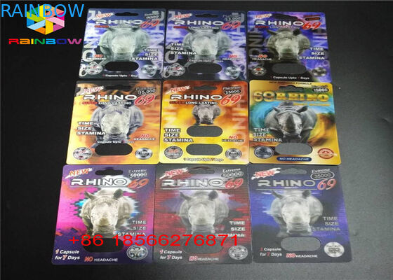 Αρσενική συσκευασία καρτών φουσκαλών αυξήσεων που διπλώνει τη συνήθεια R7-5000 R7-3000 εγγράφου