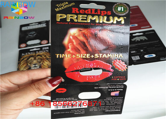 Αρσενική συσκευασία καρτών φουσκαλών αυξήσεων που διπλώνει τη συνήθεια R7-5000 R7-3000 εγγράφου