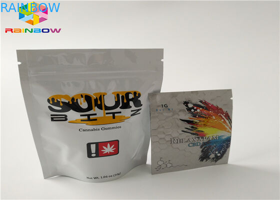 Μέγεθος συνήθειας σακουλών συσκευασίας τροφίμων πλαστικών τσαντών κλειδαριών φερμουάρ φύλλων αλουμινίου αργιλίου με την εγκοπή δακρυ'ων