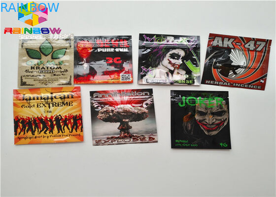 Βοτανική συσκευασία κασετών πετρελαίου πλαστικών τσαντών AC1003 CBD Vape θυμιάματος Resealable που εφαρμόζεται