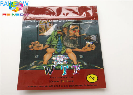 Βοτανική συσκευασία κασετών πετρελαίου πλαστικών τσαντών AC1003 CBD Vape θυμιάματος Resealable που εφαρμόζεται