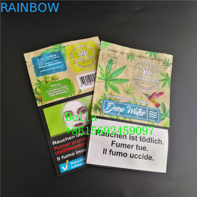 Ο σαφής μπροστινός βάτραχος πλαστικών τσαντών CBD φερμουάρ Mylar μασά τη σακούλα σακουλιών συσκευασίας Gummies