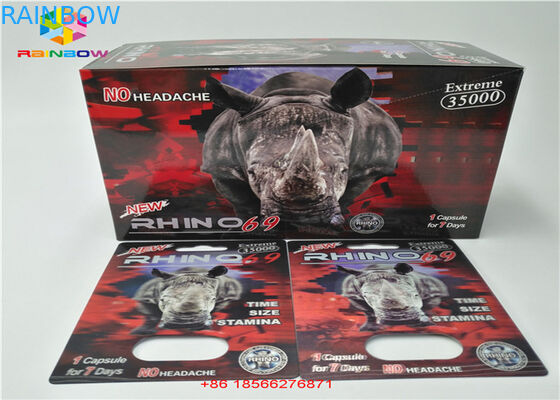 Τρισδιάστατη εκτύπωση κιβωτίων επίδειξης Packa καρτών φουσκαλών χαπιών φύλων CMYK που ανακυκλώνεται με τη διπλή τρύπα