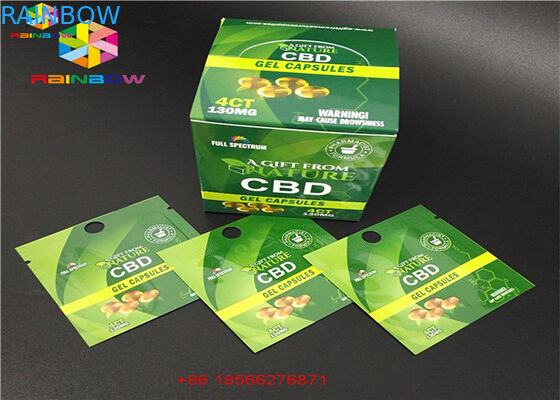 CBD GUMMIES πλαστικό φουσκαλών σακούλι αργιλίου Packa τοποθετημένο σε στρώματα τσάντες με το παράθυρο