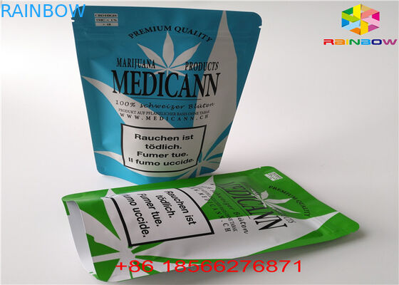 Στάση φύλλων αλουμινίου αργιλίου φερμουάρ απόδειξης παιδιών επάνω στη σκόνη ζάχαρης Packingfor κασετών σακουλών CBD/