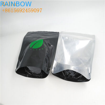 Ολογραφικές πλαστικές τσάντες τσαγιού που συσκευάζουν την τσάντα τροφίμων Eco καφέ με μια πλευρά σαφή