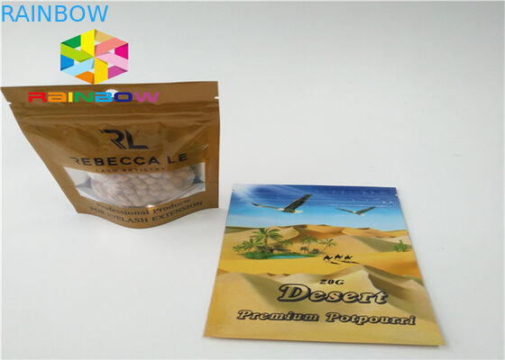 Μικρές Ziplock τσάντες συσκευασίας, σακούλα φύλλων αλουμινίου αλουμινίου για τα βοτανικά ενεργειακά χάπια θυμιάματος