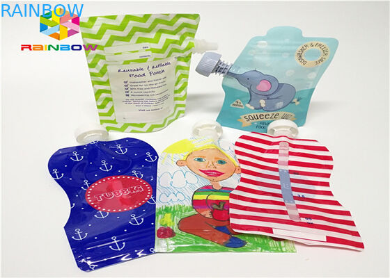 Η στάση φύλλων αλουμινίου αργιλίου ρίχνει επάνω τη σακούλα που συσκευάζει το προσαρμοσμένο τυπώνοντας πλαστικό 120ml